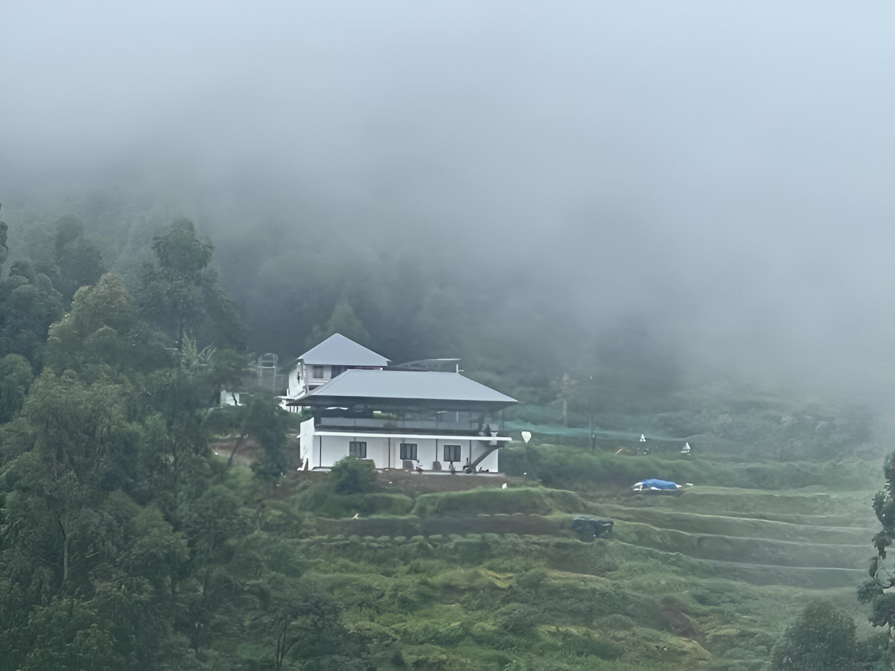 Misty morning valley views at Orange Valley Farm Resort